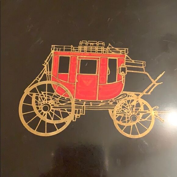 Couroc of Monterey stagecoach serving tray - Picture 2 of 4
